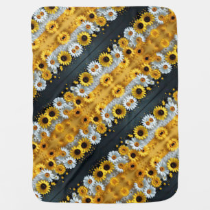 Sunflower and Daisy Pattern Blanket