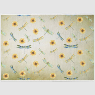 Sunflower and Dragonfly Series Design 6 Tissue Paper