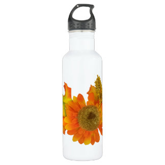 Sunflower And Fall Foliage Stainless Steel Water Bottle