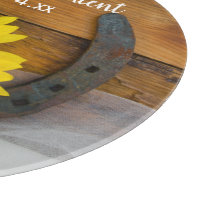 Natural Accents Sunflower Tempered Glass Cutting Board