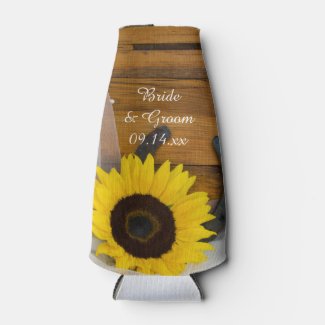 Sunflower and Horseshoe Western Wedding Favor