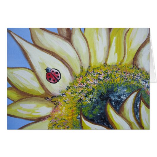 Sunflower and Ladybug Cards (Front Horizontal)