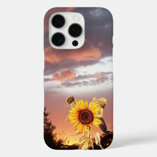 SUNFLOWER AND PINK SUMMER SUNSET iPhone 16 PRO CASE
