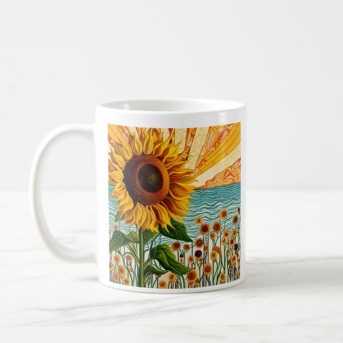 Sunflower and Quote Coffee Mug