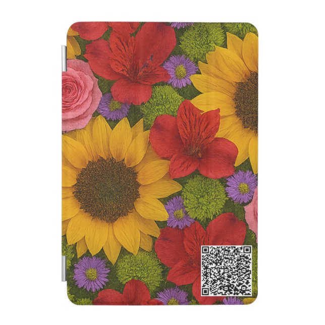 Sunflower and Rose iPad Smart Cover (Front)