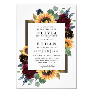 Simple Wedding Invitations Zazzle