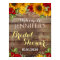 Sunflower and Roses Rustic Bridal Shower Sign