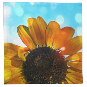 Sunflower and Sky Napkins