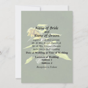Sunflower and Sparrow Invitation