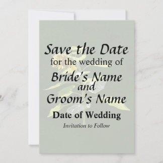 Sunflower and Sparrow Save The Date