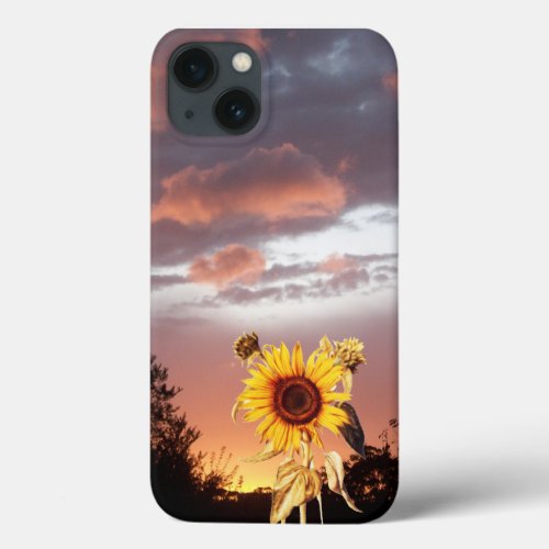SUNFLOWER AND SUMMER SUNSET iPhone 13 CASE