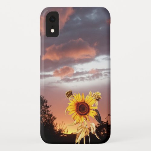 SUNFLOWER AND SUMMER SUNSET iPhone XR CASE