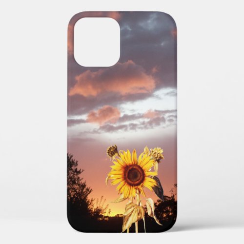 SUNFLOWER AND SUMMER SUNSET iPhone 12 CASE