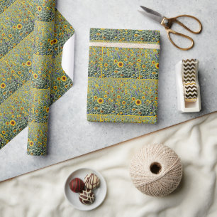 Sunflower and Wildflower Field Wrapping Paper