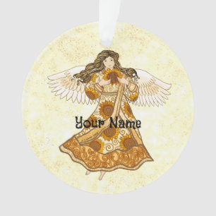 Sunflower  angel  ornament