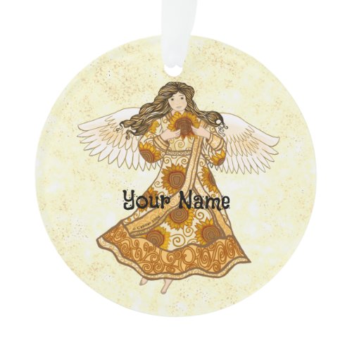 Sunflower  angel  ornament