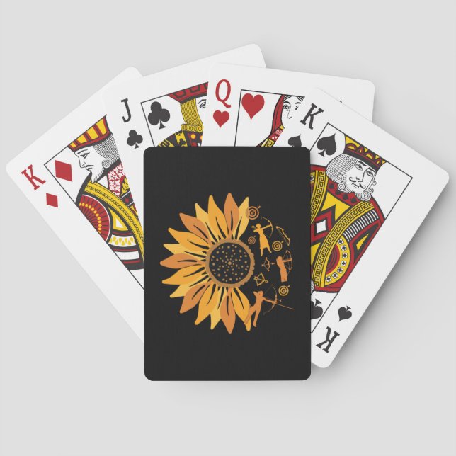 Sunflower Archery Poker Cards (Back)