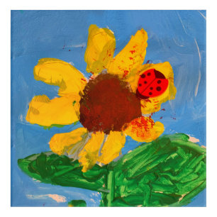 Sunflower "Art by Kids" Acrylic Print