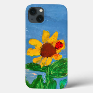 Sunflower "Art by Kids" iPhone 13 Case