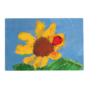 Sunflower "Art by Kids" Placemat