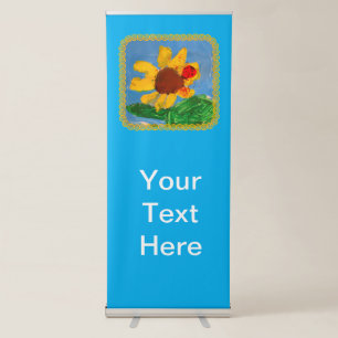 Sunflower "Art by Kids" Retractable Banner