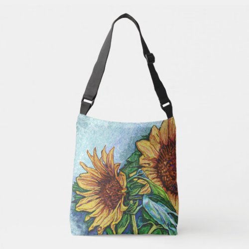 Sunflower Art Crossbody Bag