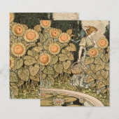 Sunflower Art Nouveau Garden Grasset Woman (Front/Back)