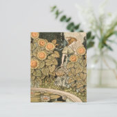 Sunflower Art Nouveau Garden Grasset Woman (Standing Front)