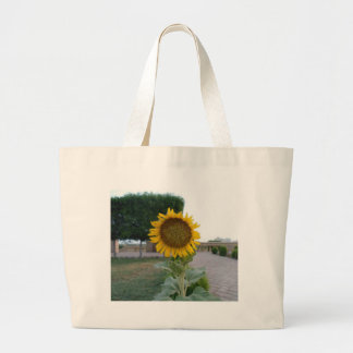 Sunflower Art Print Large Tote Bag
