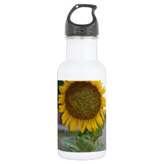 Sunflower Art Print Water Bottle