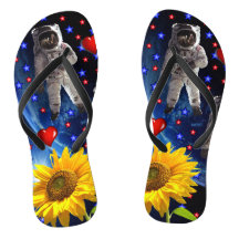 sunflower flip flops