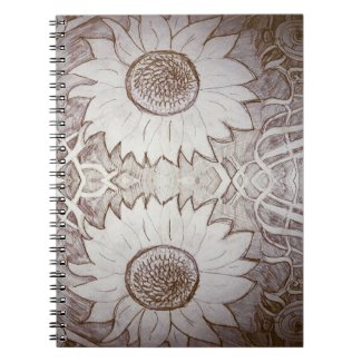 sunflower at home notebook