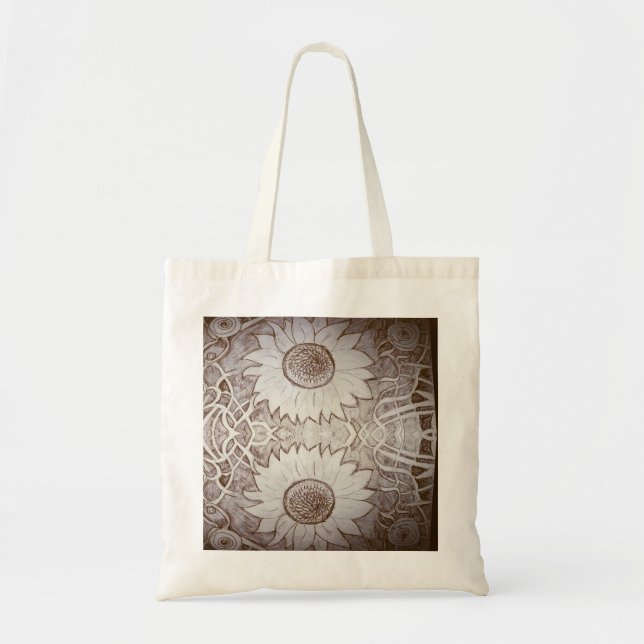 sunflower at home tote bag (Front)