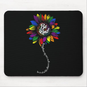 Sunflower Autism Awareness Be Kind Puzzle Mom Supp Mouse Pad