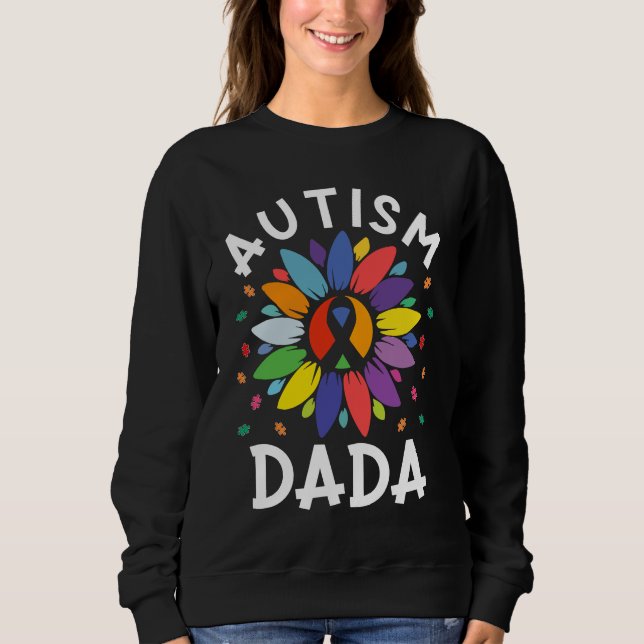 Sunflower Autism Awareness Day Matching Family Aut Sweatshirt (Front)