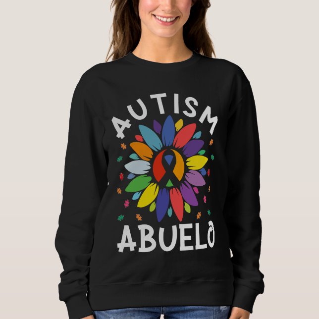 Sunflower Autism Awareness Day Matching Family Aut Sweatshirt (Front)