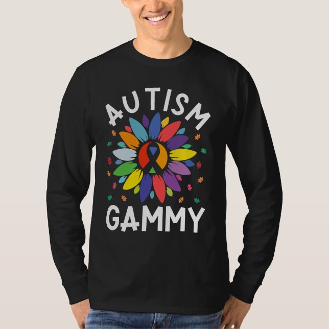 Sunflower Autism Awareness Day Matching Family Aut T-Shirt (Front)