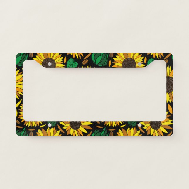 Sunflower Auto Accessories License Plate Frame (Front)