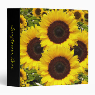 Sunflower Avery Binder
