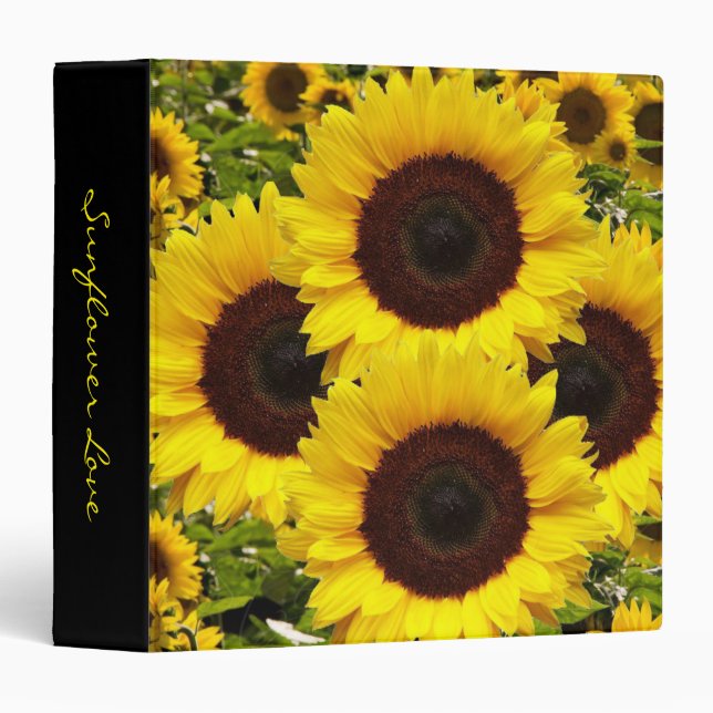 Sunflower Avery Binder (Front/Spine)