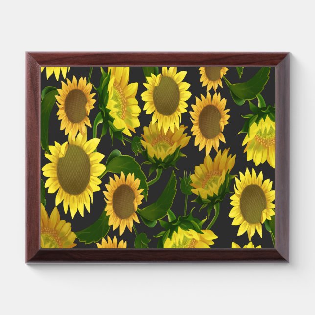 Sunflower Award Plaque (Horizontal)