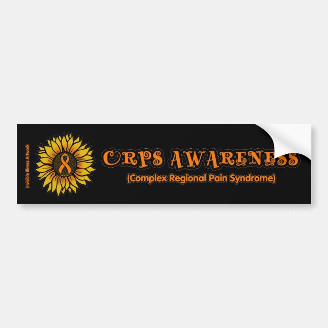 Sunflower/Awareness...CRPS Bumper Sticker (Front)