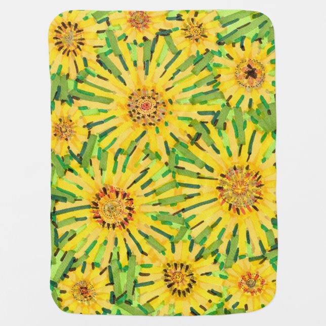 Sunflower Baby Blanket (Front)