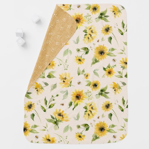 Sunflower Baby Blanket