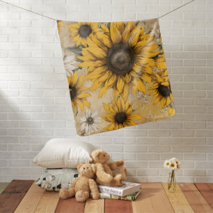 Sunflower Baby Blanket