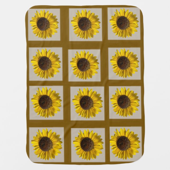 Sunflower Baby Blanket (Front)