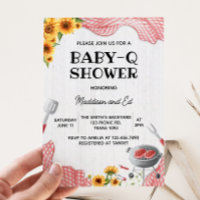 Sunflower Baby Q Baby Shower