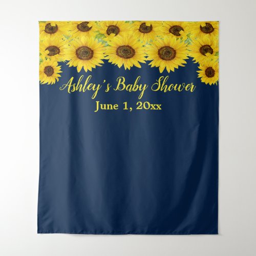 Sunflower Baby Shower Backdrop Photo Booth Prop