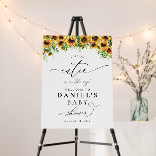 Sunflower Baby Shower Foam Boards