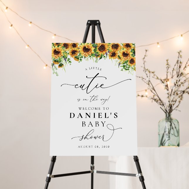 Sunflower Baby Shower Foam Boards (In Situ (Stand))